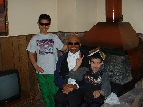 Frank III, Jordan and me at June Mt 